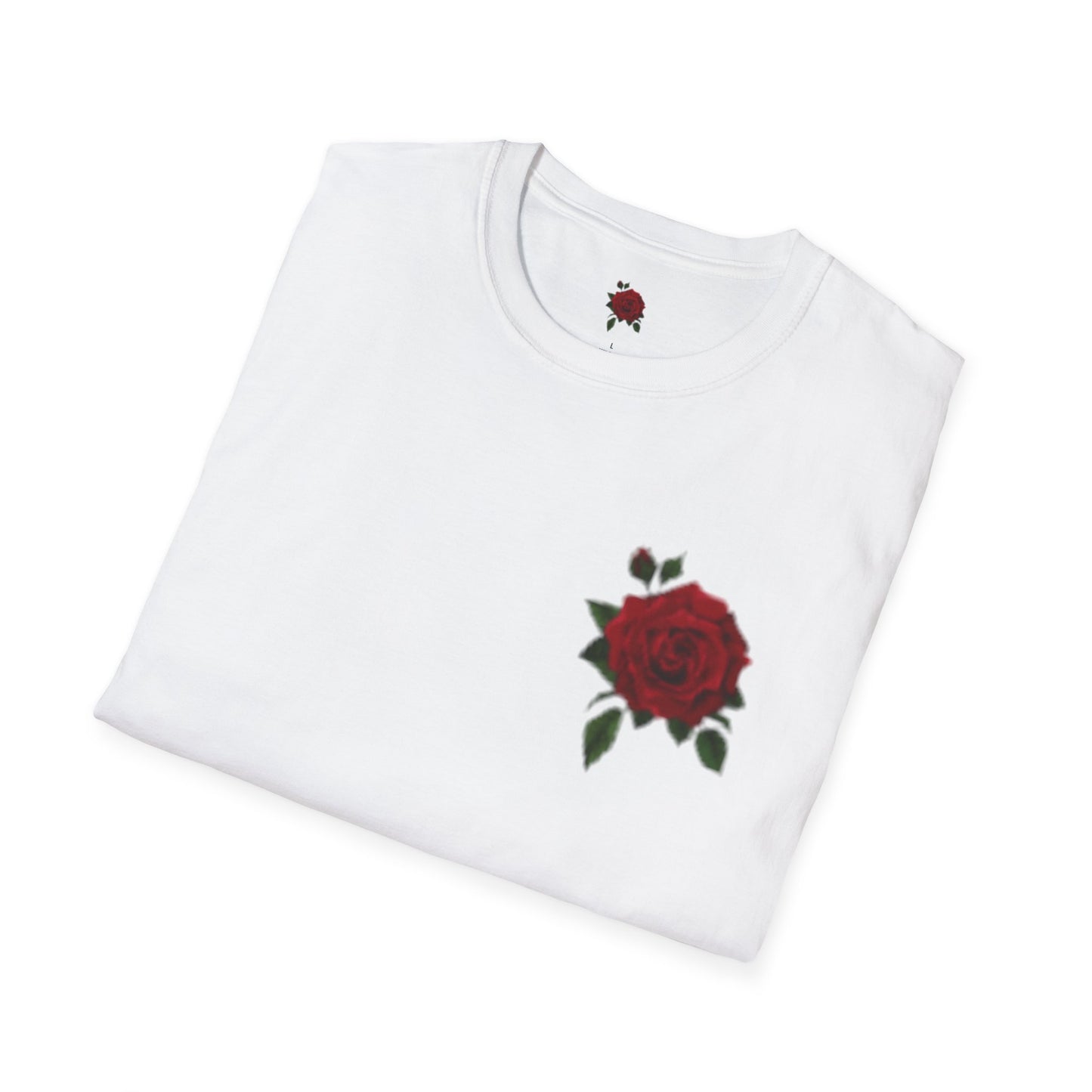 Floral Graphic Unisex T-Shirt - Rose Design with 'Delon' Text