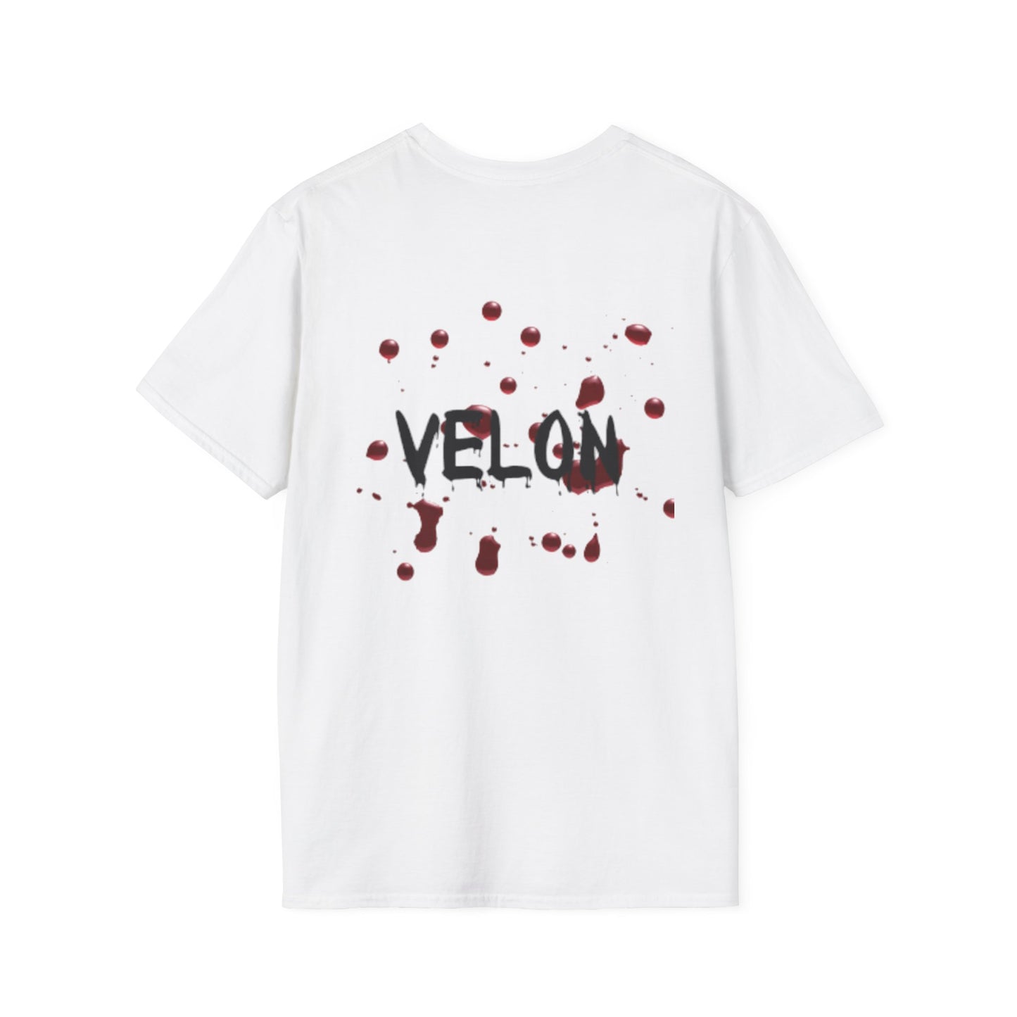 VELON Graphic T-Shirt with Stylish Drip Design - Unisex Softstyle