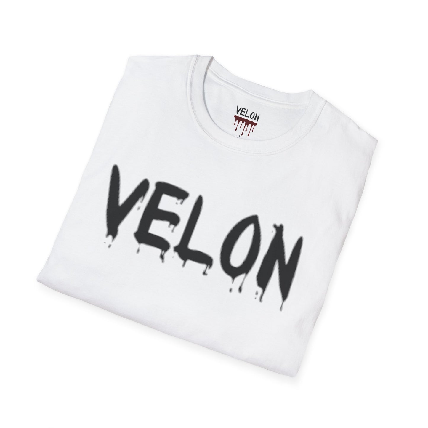 VELON Graphic T-Shirt with Stylish Drip Design - Unisex Softstyle