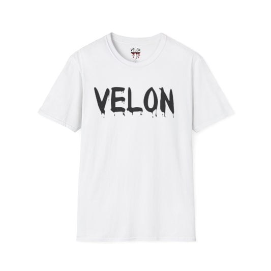 VELON Graphic T-Shirt with Stylish Drip Design - Unisex Softstyle