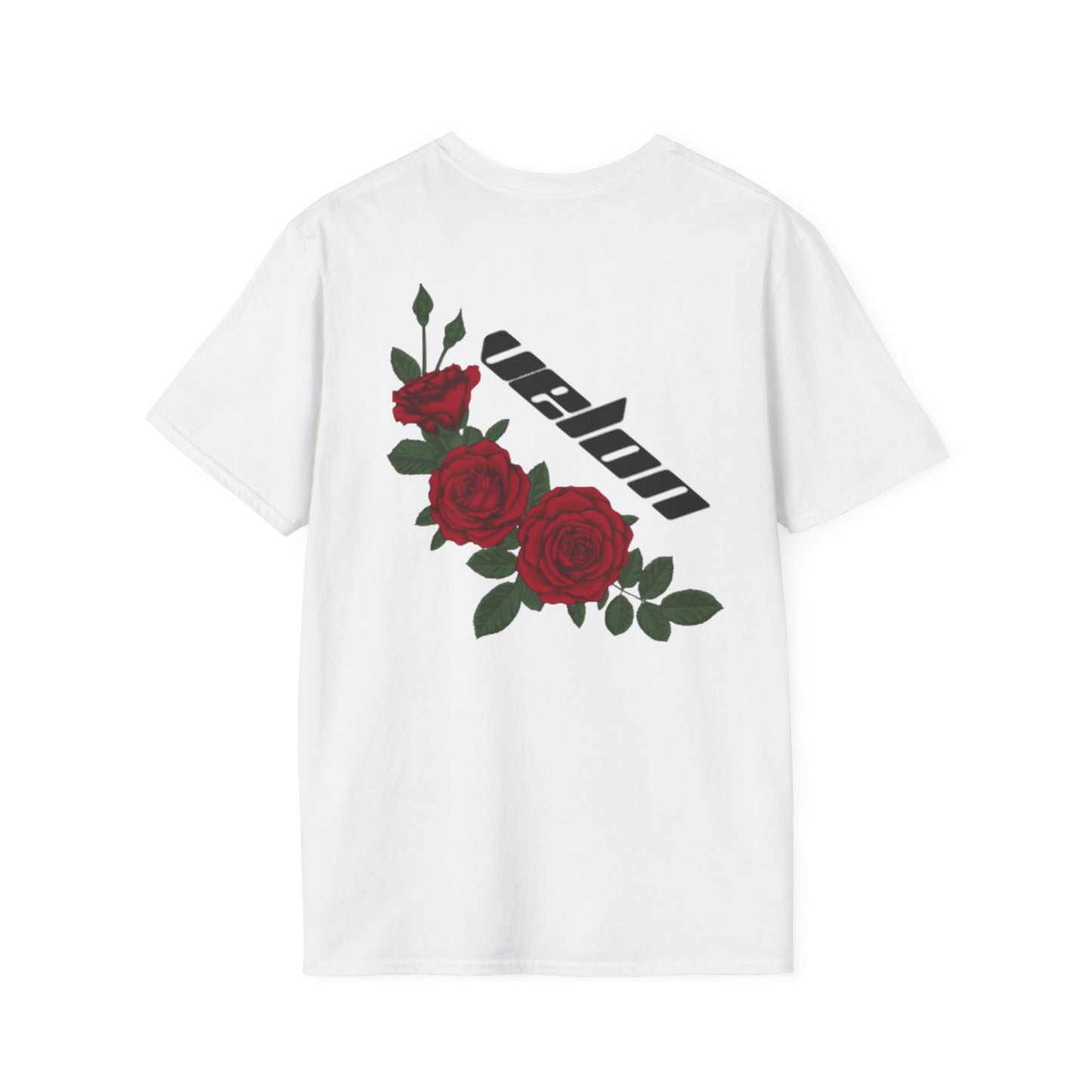 Floral Graphic Unisex T-Shirt - Rose Design with 'Delon' Text